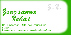 zsuzsanna nehai business card